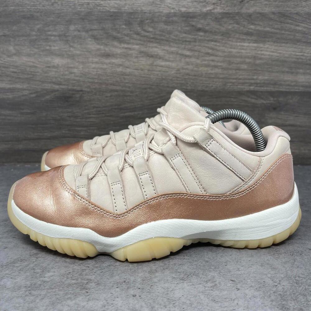 Air Jordan 11 Low Rose Gold Womens Size 9 Sneakers AH7860-105